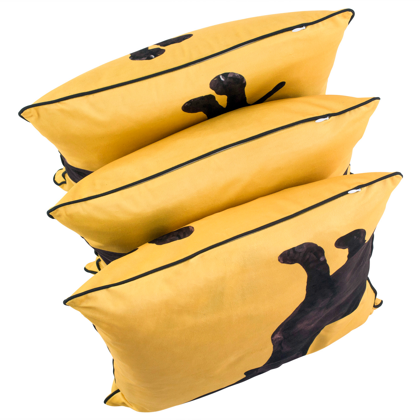 Set of Three Dachshund Cushions